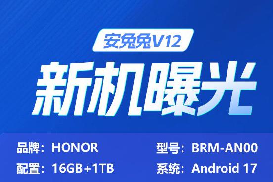 兔兔在后台发现了型号为BRM-AN00的荣耀新机