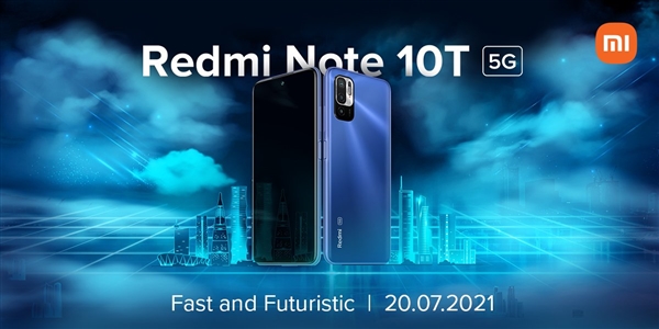 Redmi Note 10T宣布：7月20日登场